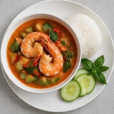Prawn Curry · Red or Green